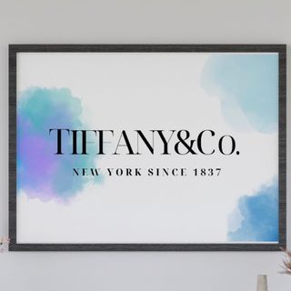 H082 アートポスター ティファニー Tiffany インテリア ブルー(アート/写真)