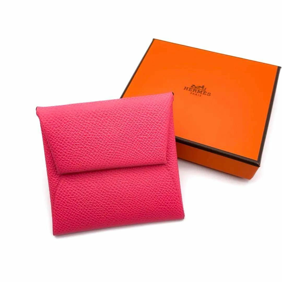 Hermes(エルメス)の【新品に近い】箱付き！エルメス コインケース バスティア ローズアザレ 小銭入れ レディースのファッション小物(コインケース)の商品写真