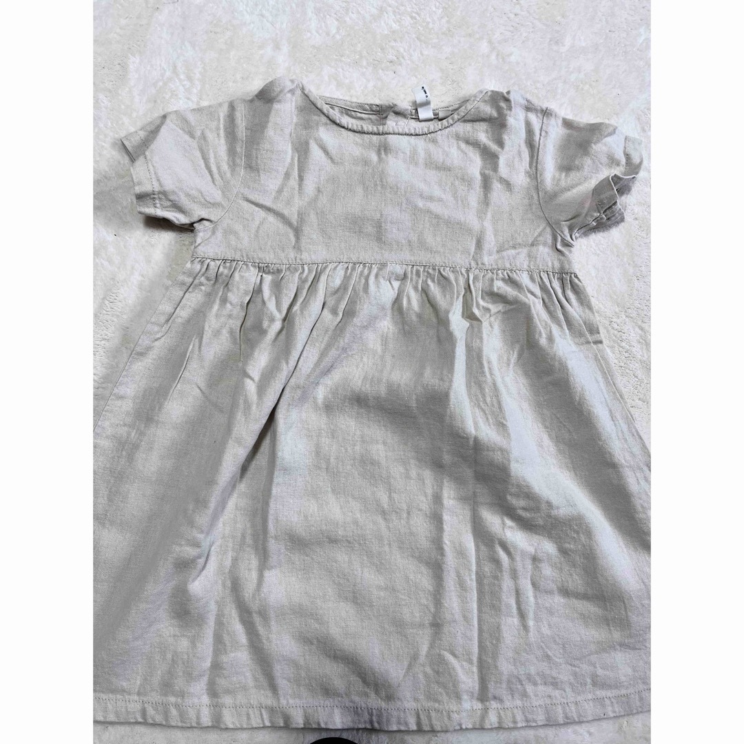 tete a tete(テータテート)のリネンワンピース　tete a tete  Samansa Mo2 Lagom キッズ/ベビー/マタニティのキッズ服女の子用(90cm~)(ワンピース)の商品写真