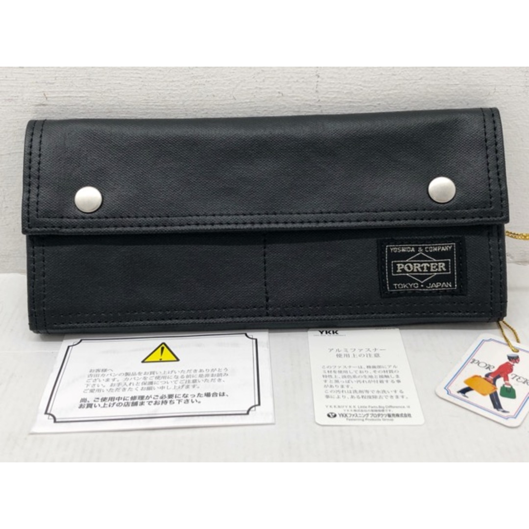 PORTER(ポーター)のPORTER(ポーター) FREE STYLE LONG WALLET フリースタイル ロングウォレット 長財布 ブラック / 707-08226 吉田カバン 【B0393-007】 メンズのファッション小物(長財布)の商品写真