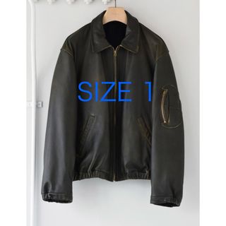 COMOLI レザー ジップブルゾン 24SS