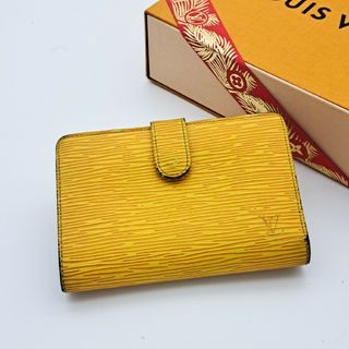 ルイヴィトン(LOUIS VUITTON)のルイヴィトン【美品】エピポルトフォイユヴェエノワイエローパープル(財布)