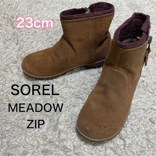 ソレル(SOREL)のソレル　SOREL MEADOW ZIP スノーブーツ　スウェード　23cm(ブーツ)