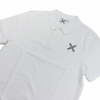 ケンゾー(KENZO)の【新品 未使用】KENZO メンズ ポロシャツ Ｍサイズ 5PO050 ホワイト(ポロシャツ)