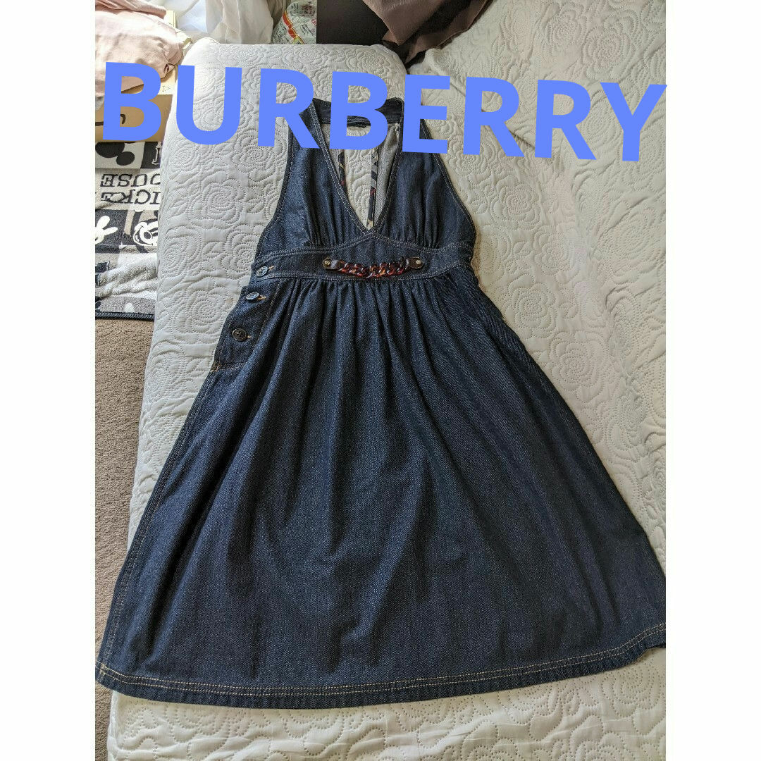 BURBERRY(バーバリー)のBURBERRYデニムジャンバースカート レディースのワンピース(ロングワンピース/マキシワンピース)の商品写真