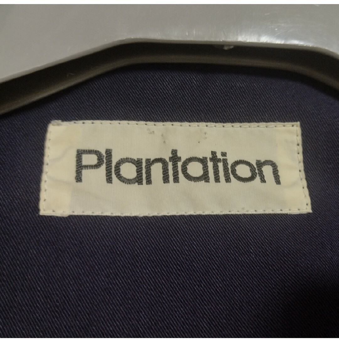 Plantation(プランテーション)のPlantation オーバーサイズジャケット スプリングコート ネイビー M レディースのジャケット/アウター(スプリングコート)の商品写真