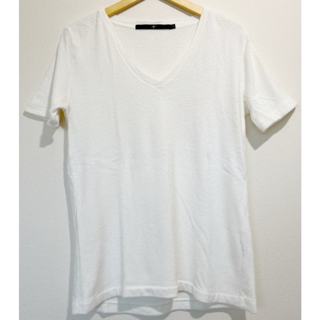 NO ID.(ノーアイディー)のNO ID.(ノーアイディー) Vネック　パイル地　Tシャツ　カットソー【D0695-007】 メンズのトップス(Tシャツ/カットソー(半袖/袖なし))の商品写真