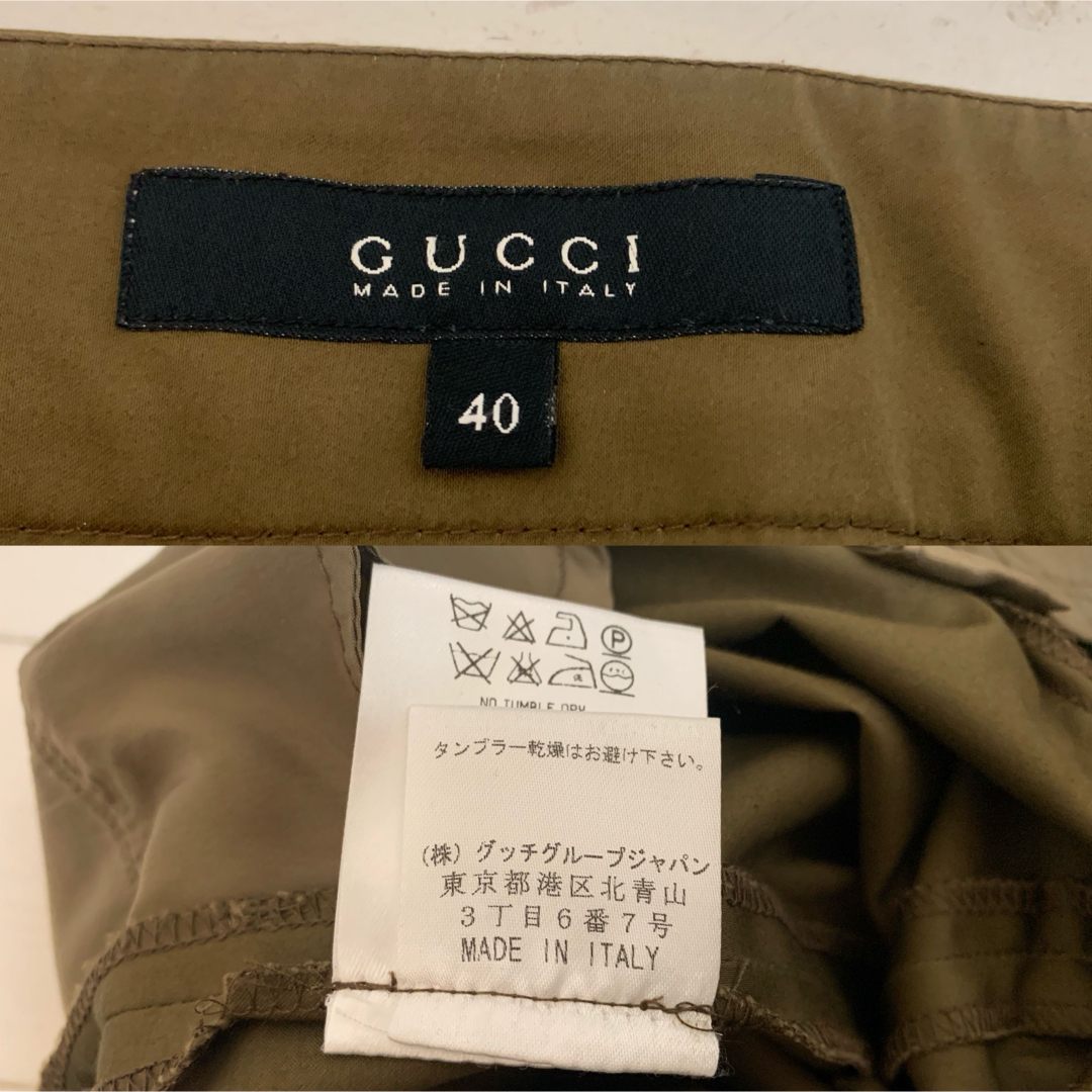 Gucci(グッチ)のGUCCI VINTAGE 2004s トムフォード期 ITALY製 スラックス レディースのパンツ(カジュアルパンツ)の商品写真