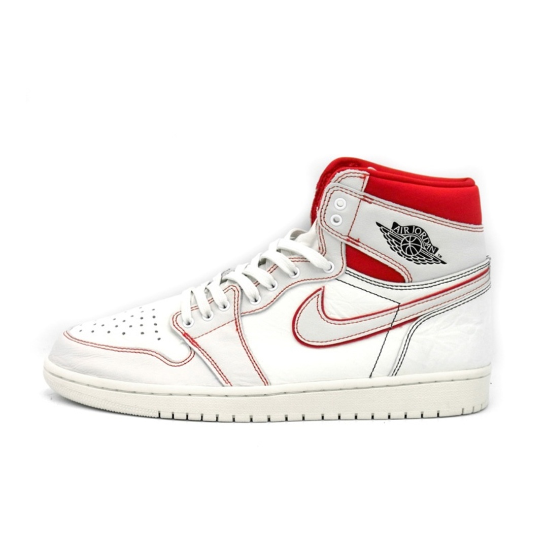 NIKE(ナイキ)のナイキ NIKE ■ 【 AIR JORDAN 1 RETRO HIGH OG Sail University Red 555088 160 】 エア ジョーダン 1 レトロ ハイ ファンロム スニーカー s2796 メンズの靴/シューズ(スニーカー)の商品写真