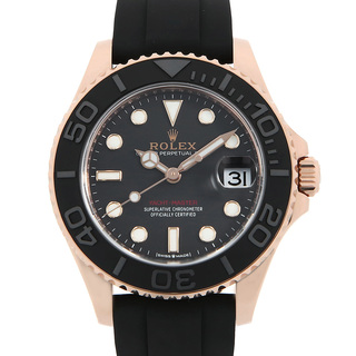 ロレックス(ROLEX)のロレックス ヨットマスター37  268655 ブラック ランダム番 メンズ 中古 腕時計(腕時計(アナログ))