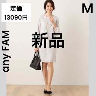 エニィファム(anyFAM)の【anyFAM】新品 美品 破格 ワンピース セレモニー レース オケージョン(ひざ丈ワンピース)