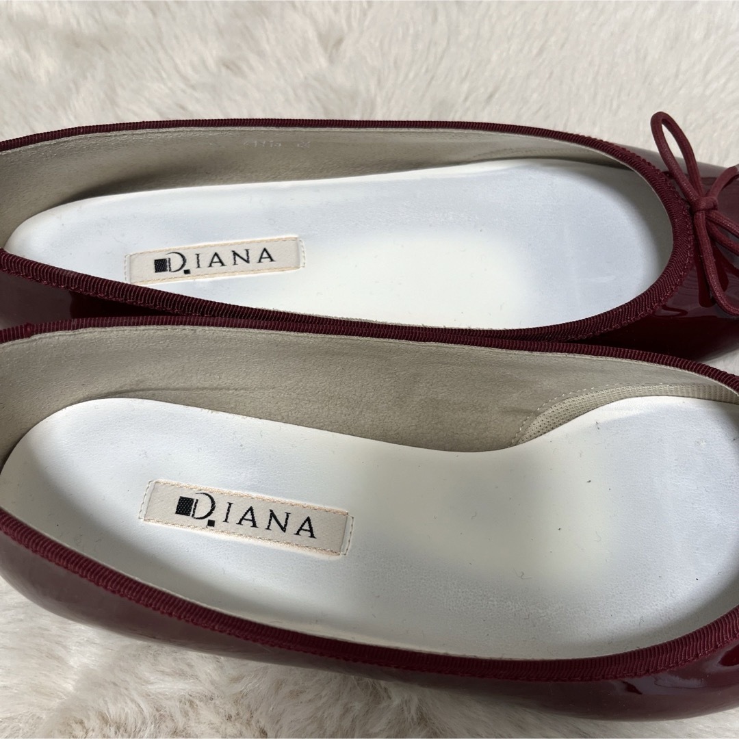 DIANA(ダイアナ)のDIANA フラットシューズ　赤 レディースの靴/シューズ(その他)の商品写真