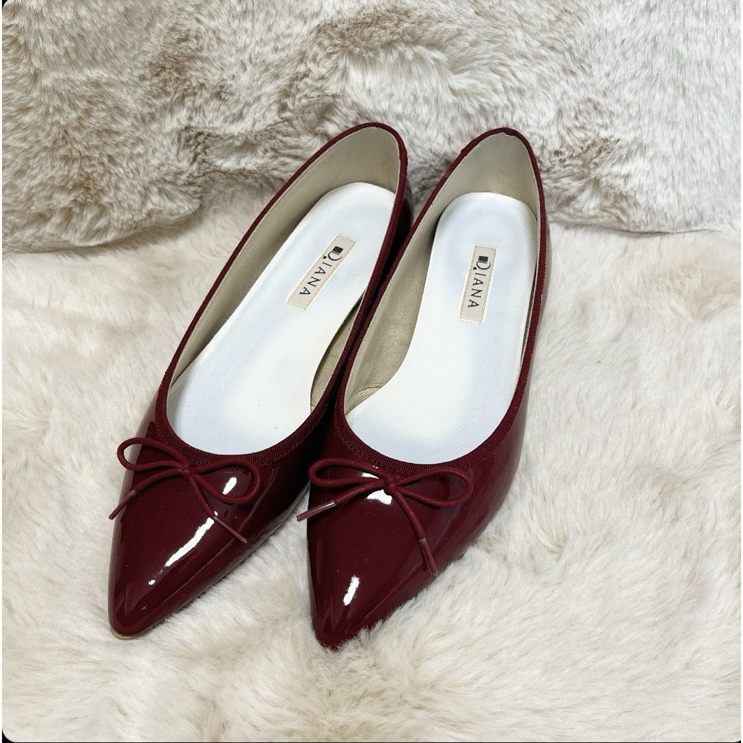 DIANA(ダイアナ)のDIANA フラットシューズ　赤 レディースの靴/シューズ(その他)の商品写真