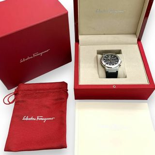 サルヴァトーレフェラガモ(Salvatore Ferragamo)の【極美品・ほぼ未使用品】フェラガモ Ｆ-80 クロノグラフ SFEX00523(腕時計(アナログ))