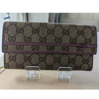 グッチ(Gucci)のグッチ財布　グッチ長財布　グッチキャンバス　グッチハート　GUCCI(長財布)