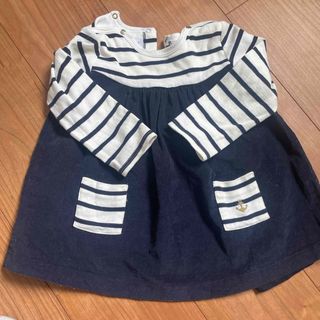 プチバトー(PETIT BATEAU)のプチバトー　ワンピース　80(ワンピース)