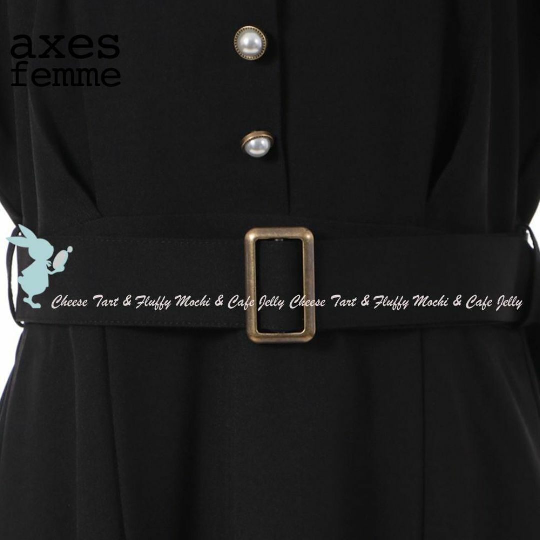 axes femme(アクシーズファム)のaxes femme ドッキングワンピース 黒 F レディースのワンピース(ロングワンピース/マキシワンピース)の商品写真