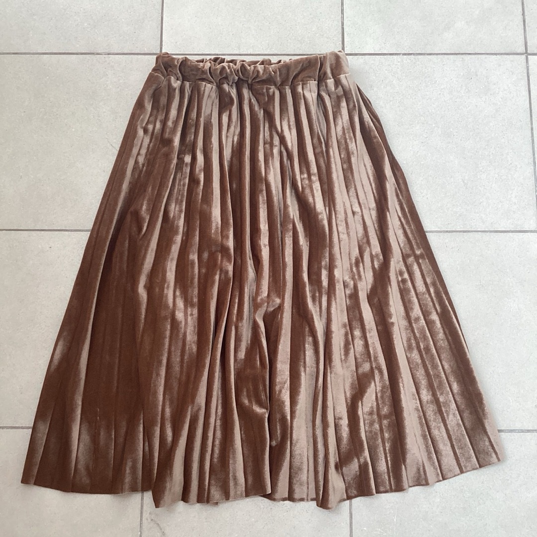 Meridian プリーツスカート　フリーサイズ レディースのスカート(ロングスカート)の商品写真