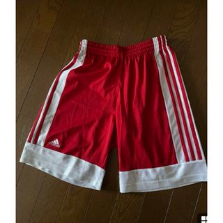 アディダス(adidas)の【adidas ハーツパンツ　セットアップ下 size150赤色】(パンツ/スパッツ)