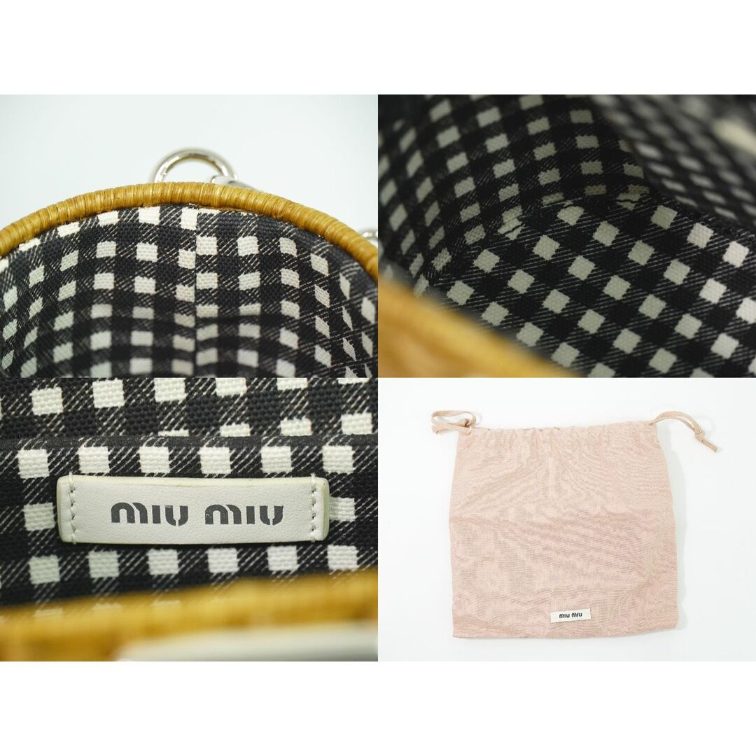 MIU MIU - 本物 ミュウミュウ MIU MIU 2WAY かごバッグ MIU MIU - 本物 ミュウミュウ MIU MIU 2WAY かごバッグ
