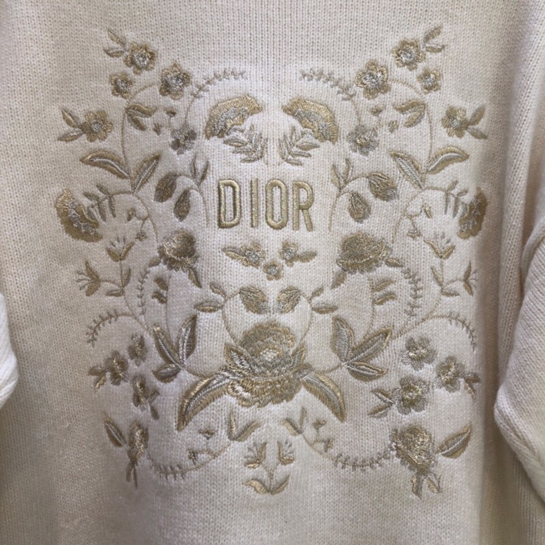Christian Dior(クリスチャンディオール)の　クリスチャン・ディオール Christian Dior ウールカシミヤ 刺繡ニットワンピース 4SBM14DRSD ウール レディース ワンピース レディースのワンピース(その他)の商品写真