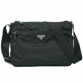 プラダ(PRADA)の本物 プラダ PRADA ナイロン ショルダーバッグ ポシェット ブラック バッグ 中古(ショルダーバッグ)