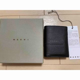 マルニ(Marni)のMARNI レディース 2つ折小銭付き財布 ブラック PFMOQ14U07 Z3(財布)