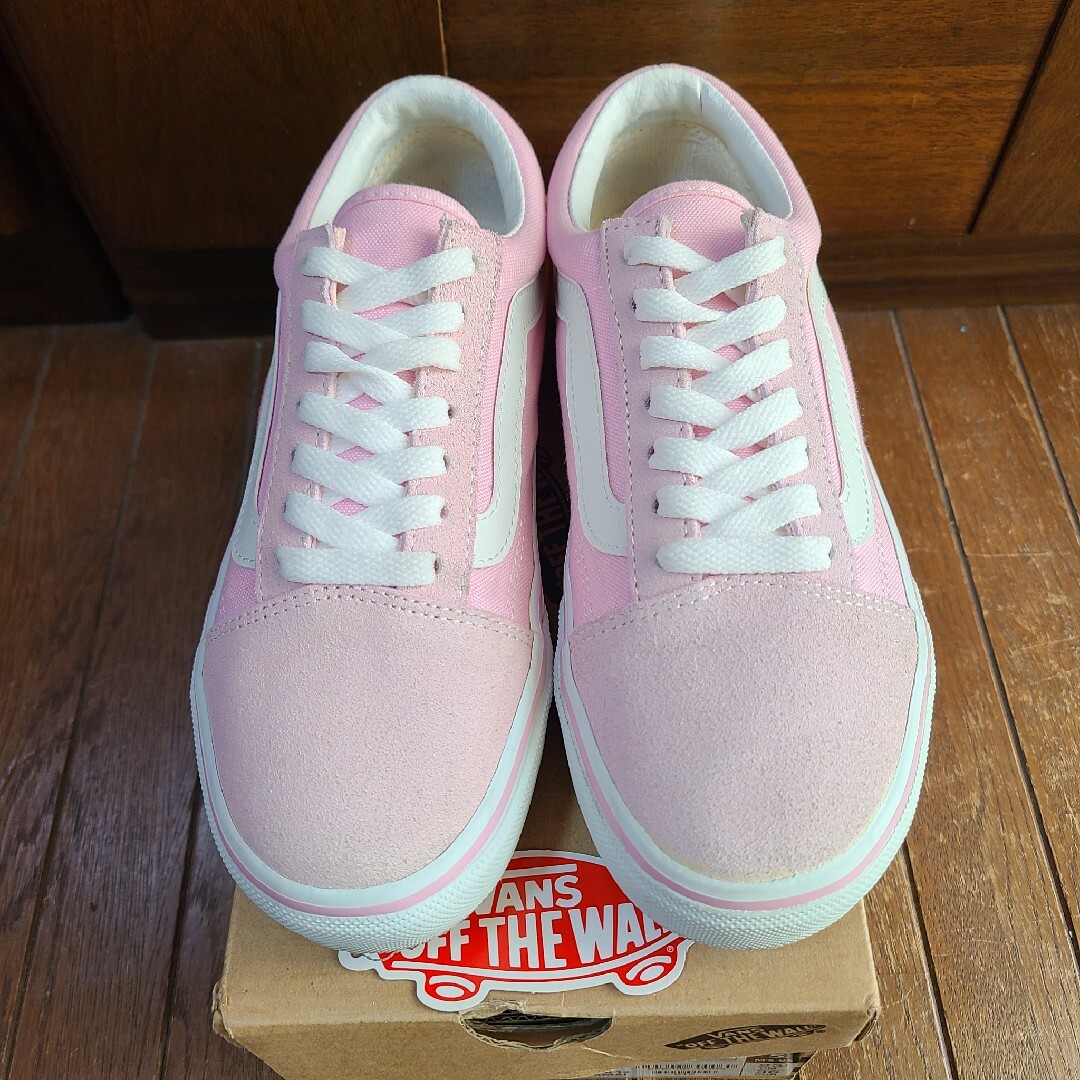 【美品】 VANS バンズ オールドスクール 23cm ピンク スエード レディースの靴/シューズ(スニーカー)の商品写真