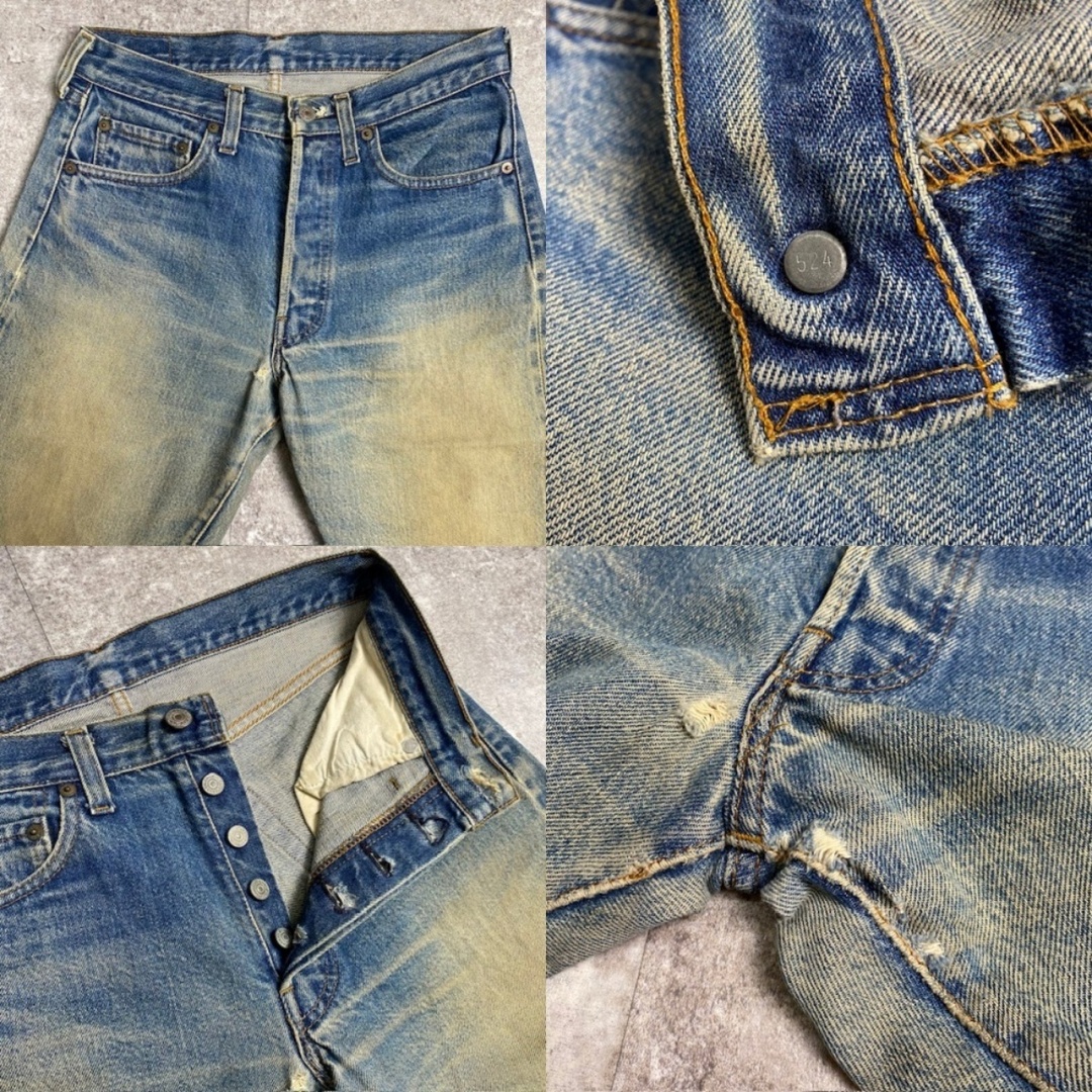 Levi's(リーバイス)の70's 80’s Levi's 501 66後期 デニムパンツ 赤耳 刻印524 スモールe 赤タブ USA製 ヴィンテージ 294U メンズのパンツ(デニム/ジーンズ)の商品写真