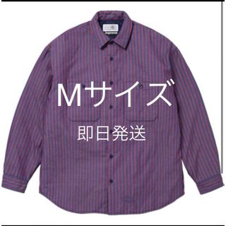 Supreme - 【M】 supreme MM6 padded shirt Stripe