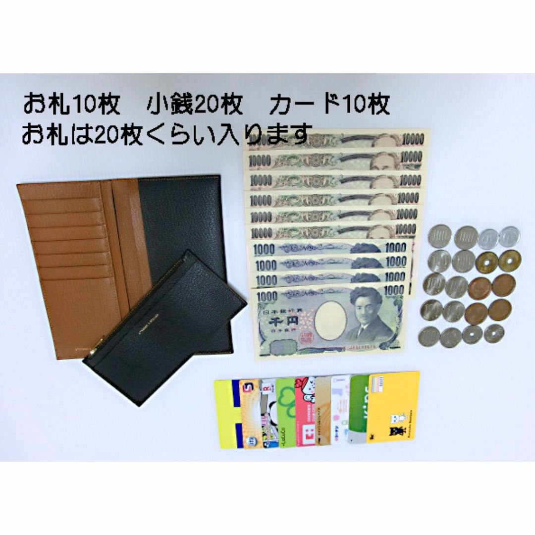 【大幅値引価格】超スリム 厚さ0.65cm　長財布　天然牛革　男女兼用 メンズのファッション小物(長財布)の商品写真