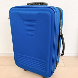 キャリーケース キャリーバッグ ブルー 青 布製 軽量 スーツケース(スーツケース/キャリーバッグ)