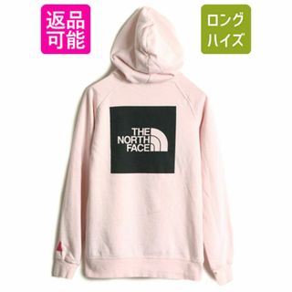 ザノースフェイス(THE NORTH FACE)のノースフェイス 両面 プリント スウェット フード パーカー レディース S 古着 The North Face プルオーバー 裏起毛 トレーナー アウトドア(パーカー)