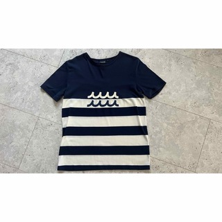 MUTA ボーダーTシャツ　L(Tシャツ/カットソー(七分/長袖))
