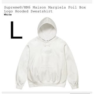 シュプリーム(Supreme)のSupreme mm6  foil box logo hooded  (パーカー)