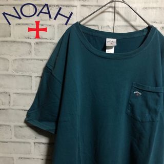 シュプリーム(Supreme)のNOAH⭐️ポケットNOAHロゴ Tシャツ L ダークグリーン/ターコイズブルー(Tシャツ/カットソー(半袖/袖なし))