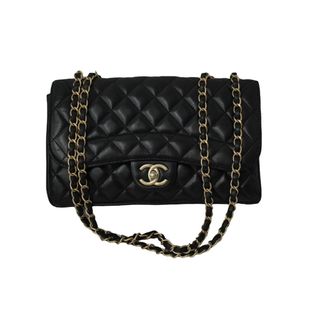 シャネル(CHANEL)の極美品 CHANEL シャネル チェーンショルダーバッグ シングルフラップ ウェーブ マトラッセ25 21番台 ラムスキン ブラック ゴールド金具 中古 61840(ハンドバッグ)