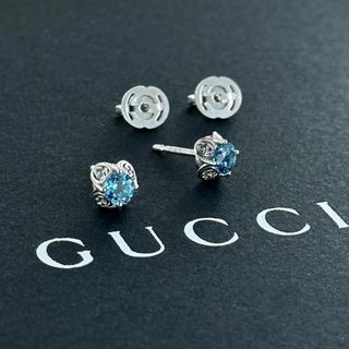 グッチ(Gucci)の★グッチ ピアス 18K ブルートパーズ 662427-J8550-4200(ピアス)