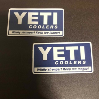 イエティ(YETI)の防水ステッカー　イエティ　YETI COOLERS クーラーボックス　2枚(ステッカー)