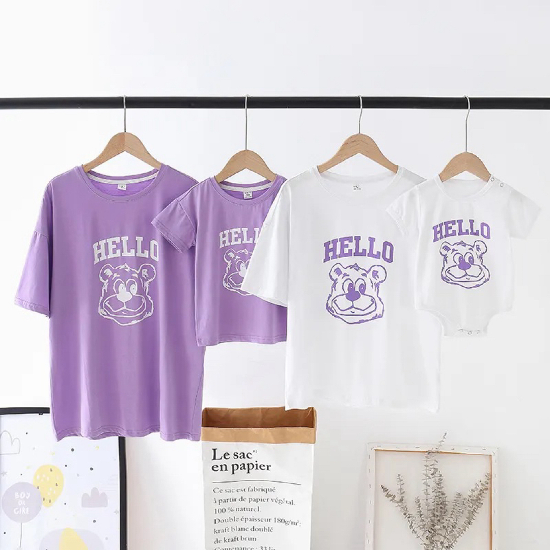 UCLA Tシャツ　親子　キッズ　ベビー　ユニセックス レディースのトップス(Tシャツ(半袖/袖なし))の商品写真
