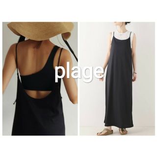 Plage - 【23SS】Plage プラージュ SUN ドレス ブラック FREEサイズ