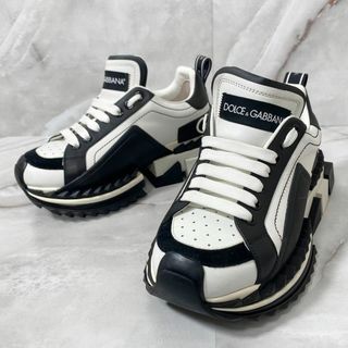 ドルチェアンドガッバーナ(DOLCE&GABBANA)のドルチェ&ガッバーナ　スーパークイーンスニーカー　ホワイト×ブラック　36.5(スニーカー)