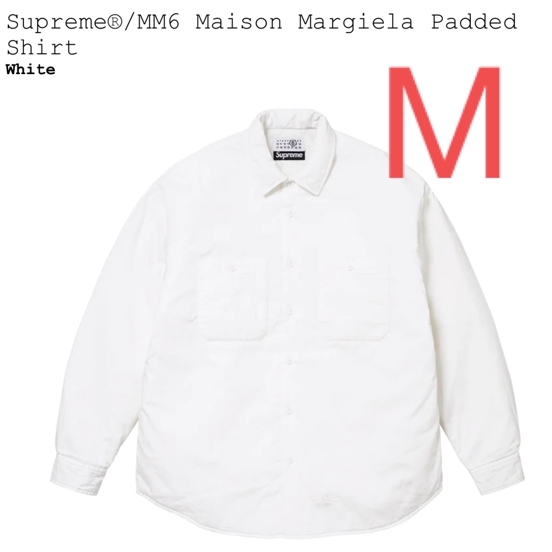 Supreme(シュプリーム)のSupreme x MM6 Padded Shirt "White" メンズのトップス(Tシャツ/カットソー(半袖/袖なし))の商品写真