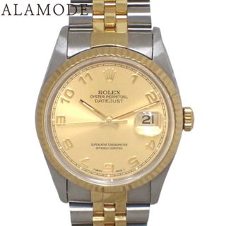 ロレックス(ROLEX)の【保証書付】 ロレックス 16233 デイトジャスト 36 YG/SS S番(1993年) 自動巻き 腕時計 ジュビリーブレスレット 1995年2月購入 ゴールド ゴールド メンズ 40802086636 【中古】【アラモード】(腕時計(アナログ))