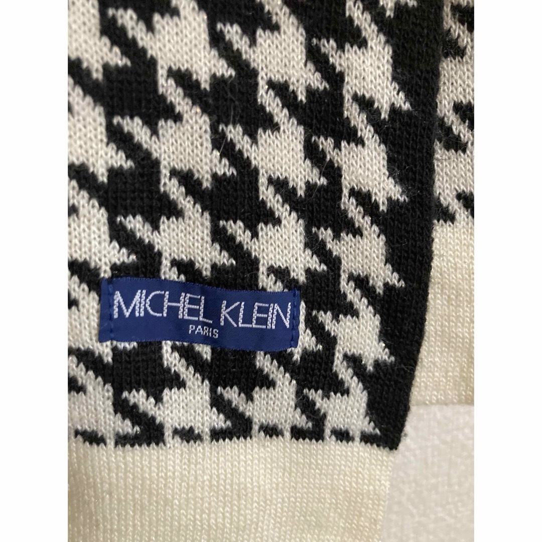 MICHEL KLEIN(ミッシェルクラン)の千鳥格子　マフラー レディースのファッション小物(マフラー/ショール)の商品写真