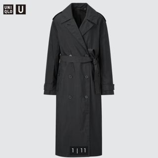 ユニクロ(UNIQLO)のUNIQLO U オーバートレンチコートXXL ブラック(トレンチコート)