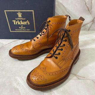 トリッカーズ(Trickers)のトリッカーズ　MALTONモールトン カントリーブーツ　シーシェイド　UK8.5(ブーツ)