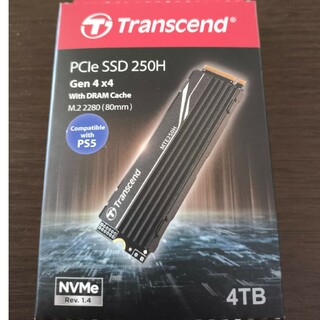 トランセンド(Transcend)のTranscend NVMe SSD 4TB TLC 未開封新品！(PCパーツ)