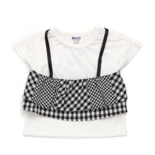 ブリーズ(BREEZE)のBREEZE ベビー　女の子　トップス　ギンガム　キャミ　SET 90 黒(Tシャツ/カットソー)