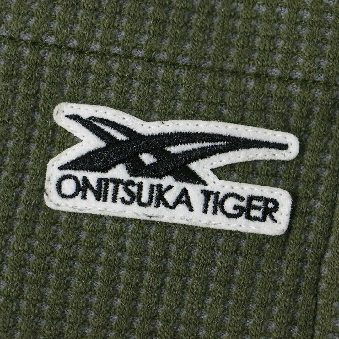 Onitsuka Tiger(オニツカタイガー)のOnitsuka Tiger オニツカタイガー パンツ ストレート カーキ系 S サイドライン バイカラー ワッフル ウールブレンド ウエストゴム ボトムス ズボン 大人 きれいめ カジュアル アウトドア スポーツ【レディース】【中古】 レディースのパンツ(カジュアルパンツ)の商品写真